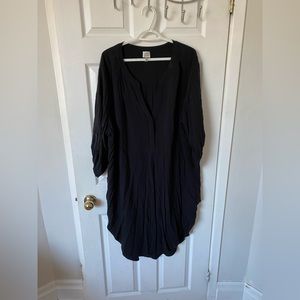 Black tunic blouse